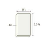 THroyal【RoyaleSlim】Latex Foam Mattress 4 by 6 ft single size