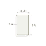 THroyal【RoyaleSlim】Latex Foam Mattress 4 by 6 ft single size