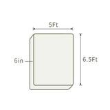 THroyal【Royale Classic】 6 by 4.5 ft Latex Foam Mattress queen size | #1 couple choice!