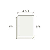 THroyal【Royale Classic】 6 by 4.5 ft Latex Foam Mattress queen size | #1 couple choice!