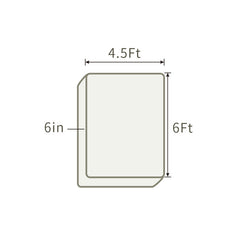 THroyal【Royale Classic】 6 by 4.5 ft Latex Foam Mattress queen size | #1 couple choice!