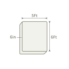 THroyal【Royale Classic】 6 by 4.5 ft Latex Foam Mattress queen size | #1 couple choice!