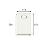 THroyal【RoyaleSlim】Latex Foam Mattress 4 by 6 ft single size