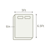 THroyal【Royale Classic】 6 by 4.5 ft Latex Foam Mattress queen size | #1 couple choice!