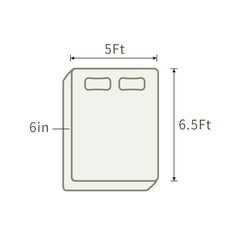 THroyal【Royale Classic】 6 by 4.5 ft Latex Foam Mattress queen size | #1 couple choice!