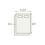 THroyal【Royale Classic】 6 by 4.5 ft Latex Foam Mattress queen size | #1 couple choice!