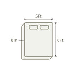 THroyal【Royale Classic】 6 by 4.5 ft Latex Foam Mattress queen size | #1 couple choice!