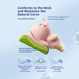 THroyal luxury Neck Orthopedic natural latex Pillow - 2-Level Height