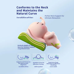 THroyal Neck Orthopedic latex Pillow - 2-Level Height