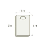 THroyal【RoyaleSlim】Latex Foam Mattress 4 by 6 ft single size