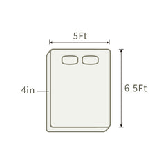 THroyal【Royale Classic】 6 by 4.5 ft Latex Foam Mattress queen size | #1 couple choice!