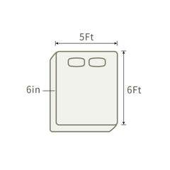 THroyal【Royale Classic】 6 by 4.5 ft Latex Foam Mattress queen size | #1 couple choice!