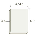 THroyal【Royale Classic】 6 by 4.5 ft Latex Foam Mattress queen size | #1 couple choice!