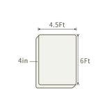 THroyal【Royale Classic】 6 by 4.5 ft Latex Foam Mattress queen size | #1 couple choice!