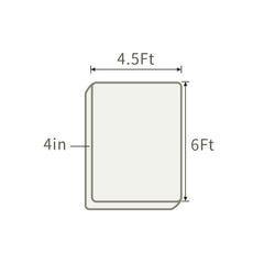 THroyal【Royale Classic】 6 by 4.5 ft Latex Foam Mattress queen size | #1 couple choice!