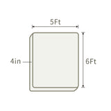 THroyal【Royale Classic】 6 by 4.5 ft Latex Foam Mattress queen size | #1 couple choice!