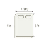 THroyal【Royale Classic】 6 by 4.5 ft Latex Foam Mattress queen size | #1 couple choice!