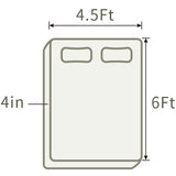 THroyal【Royale Classic】 6 by 4.5 ft Latex Foam Mattress queen size | #1 couple choice!