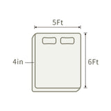 THroyal【Royale Classic】 6 by 4.5 ft Latex Foam Mattress queen size | #1 couple choice!