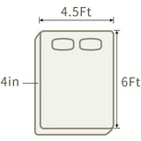 THroyal【Royale Classic】 6 by 4.5 ft Latex Foam Mattress queen size | #1 couple choice!