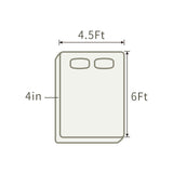 THroyal【Royale Classic】 6 by 4.5 ft Latex Foam Mattress queen size | #1 couple choice!