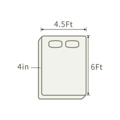 THroyal【Royale Classic】 6 by 4.5 ft Latex Foam Mattress queen size | #1 couple choice!