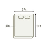 THroyal【Royale Classic】 6 by 4.5 ft Latex Foam Mattress queen size | #1 couple choice!