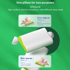 THroyal Neck Orthopedic latex Pillow - 2-Level Height