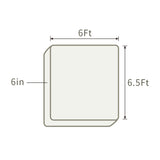 THroyal 【Royale Elite】 6 by 6 ft Latex Foam Mattress king size | Elite status symbol