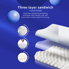 THroyal Neck Orthopedic latex Pillow - 2-Level Height