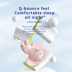 THroyal Neck Orthopedic latex Pillow - 2-Level Height