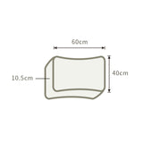 THroyal Neck Orthopedic latex Pillow - 2-Level Height