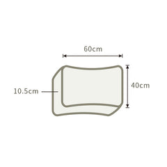 THroyal Neck Orthopedic latex Pillow - 2-Level Height