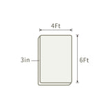 THroyal【RoyaleSlim】Latex  Foam Mattress 4 by 6 ft single size