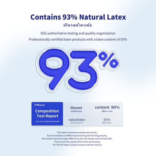 THroyal luxury European Square latex Pillow