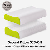 THroyal Luxury Orthopedic Natural Latex Pillow | Neck Pain Relief & Cool Sleep Support