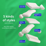 Thai Latex Neck Massage Pillow | THroyal Honeycomb Design for Pain Relief | COD