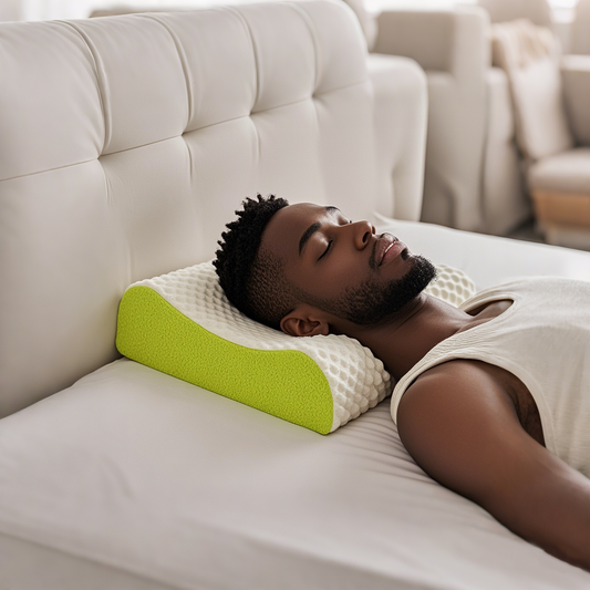 Thai Latex Neck Massage Pillow | THroyal Honeycomb Design for Pain Relief | COD