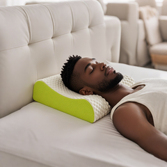 Thai Latex Neck Massage Pillow | THroyal Honeycomb Design for Pain Relief | COD