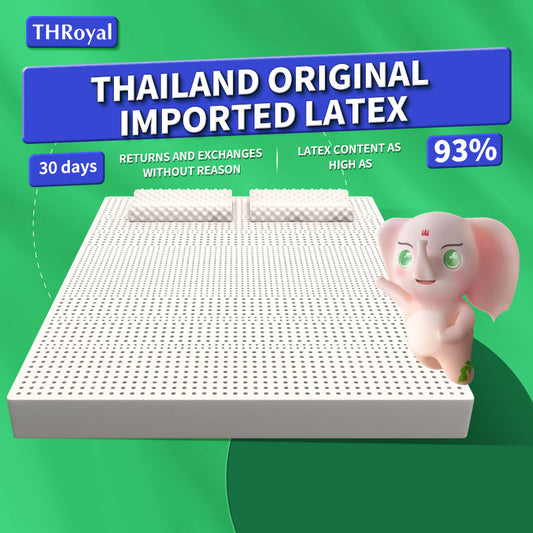 THROYAL Thai Natural Latex Mattress  | THroyal Spine Support Mattress | Breathable & Anti-Dust Mite | COD